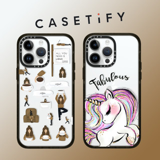 Casetify Coffee Girl Angel Bear Unicorn Vỏ điện thoại Acrylic trong suốt cho iPhone 15 Pro Max 14 Plus 13 ProMax 12 12Pro 11 Vỏ bảo vệ cứng bằng điện thoại chống sốc