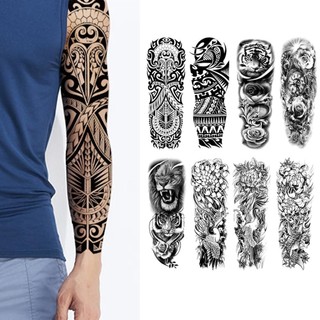 Hình Xăm Ma Thuật Toàn Cánh Tay Hình Xăm Tạm Thời Unisex Lên Hình Xăm 15 Để Cánh Tay Thiết Kế Cơ Thể Ngày Cuối Cùng J8D1