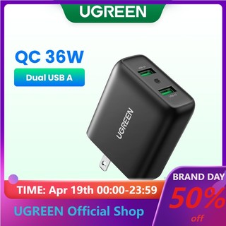 Cốc sạc Ugreen 3.0 36W QC 3.0 thích hợp cho iPhone Samsung