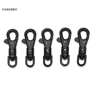 Canamek 5 Chiếc Carabiner Xoay Khóa Kẹp Quickdraw Móc Chìa Khóa Paracord Ba Lô Mới