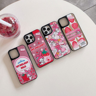 Ốp Lưng Cứng CASETiFY Sanrio My Melody Chất Lượng Cao Cho iPhone 17 16 15 14 13 12 11 Pro Max 13 Mini 15 16 PLUS X XS XR XSMAX Ốp Lưng Gương Chống Sốc Casetify Acrylic Bìa Cứng