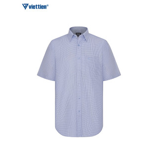 Sơmi ngắn tay lai bầu VIETTIEN vải bamboo phom regular - 1S0228NR1/SBH3