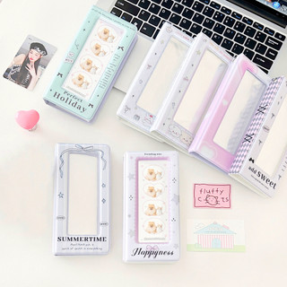 Phong Cách Ba Lê Nơ Hoạt Hình Cuộc Sống Bốn Ngăn Túi Đựng Thẻ Thần Tượng Sách Sao Đuổi Theo Sách Bảo Quản