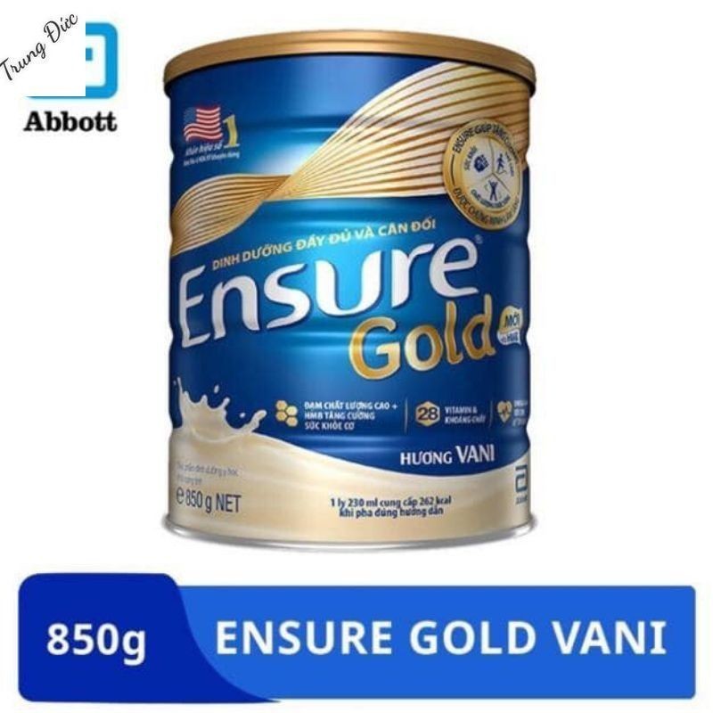 SỮA BỘT ENSURE GOLD 850G đủ vị