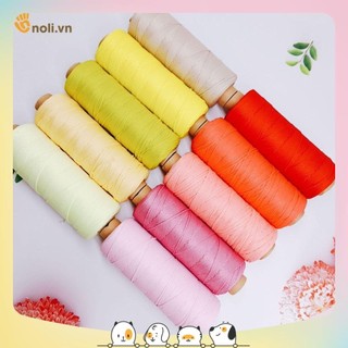 Sợi dệt trơn 2mm Craft yarn VN chuyên móc túi xách, ví, mũ nón lên dáng đẹp, màu sắc vintage 175g (Đủ bảng màu 01-66)