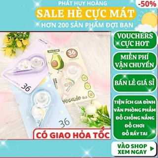 Bút xóa kéo hình trái cây ✅ FREESHIP 🚛 Bút xóa kéo hình trái cây hãng Jinuo dễ thương chất lượng cao - Phát Huy Hoàng