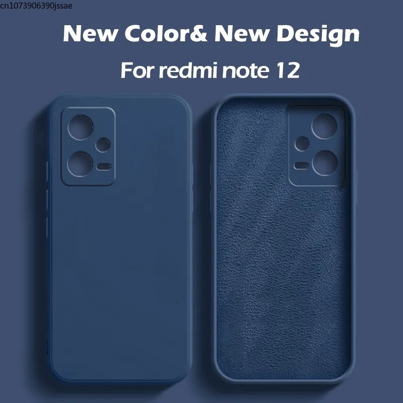 Ốp lưng Redmi Note 12 Note12 Pro 4G 5G Vỏ điện thoại silicon lỏng cho Xiaomi Redmi Note 12 Note12 Pro Plus Ốp lưng mềm