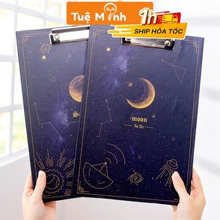File kẹp tài liệu phi hành gia màu đen nhiều hình ngộ nghĩnh K05- File trình ký