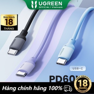 Dây cáp sạc nhanh UGREEN 60W Type C USB C QC 3.0 4.0 FCP thích hợp cho Macbook Pro Samsung S22 S23 Huawei iPhone 15