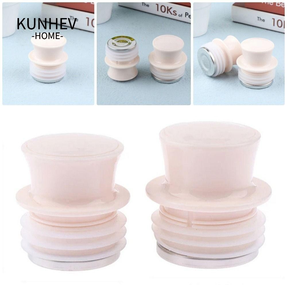 KUNHEV Chiếc Ấm Siêu Tốc, Phụ Kiện Cốc Giữ Nhiệt Phụ Kiện Thay Thế Bình Giữ Nhiệt Nút Chặn, Thép Không Gỉ Silicon S / L Cấp Thực Phẩm Nắp Nước Nóng