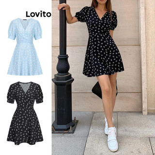 Đầm Lovito hoa nhí thời trang thường ngày cho nữ L62ED150 (Nhiều màu)