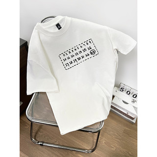 Fashmily Mới 100% Cotton Hàng Sẵn Có Áo Thun Nữ Hàn Quốc Oversize Tay Ngắn Cặp Đôi Người Phụ Nữ Rời Tee