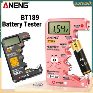 ⚡còn hàng⚡ máy kiểm tra pin kỹ thuật số aneng bt189 màn hình lcd 9v 1.5v nút kiểm tra pin đa năng máy dò điện dung volt công cụ điện dung
