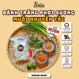 (COMBO 6 gói ) Bánh Tráng Phơi Sương Tỏi Hành Phi Zip M