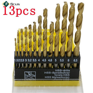 Sẵn sàng! 13 Cái / bộ Bộ Mũi Khoan Kim Loại Mũi Khoan Xoắn Hss Mạnh Cho Thép Kim Loại Thiết Kế Thay Đổi Nhanh
