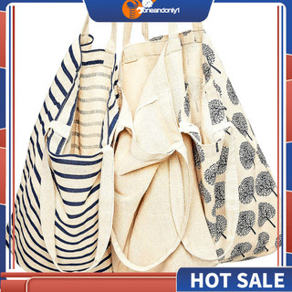 Onean 3 Cái / bộ Túi Mua Sắm Cotton Đa Năng Có Thể Tái Sử Dụng Túi Tote Lý Tưởng Cho Mua Sắm Tạp Hóa Tập Gym Trường Làm Việc