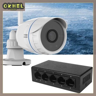 [Okhello.vn] 5 cổng Gigabit Ethernet Switch Home Network Hub 10 / 100 / 1000Mbps Plug & Play