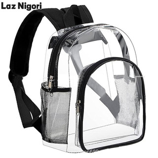 Ba lô nhựa pvc trong suốt Laz Nigori Spot Ba lô học sinh trong suốt màu sắc có thể thêm logo