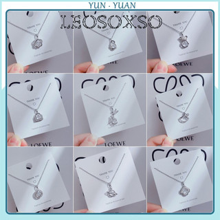 Leosoxs [Nguồn đám mây] Nhãn dán vòng cổ cỏ ba lá Zircon Bán buôn thể thao tinh tế dành cho nữ