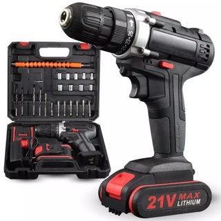 Máy khoan cầm tay bằng điện Lithium 21V có thể phù hợp với Bộ máy khoan cầm tay hai tốc độ Tua vít điện gia dụng