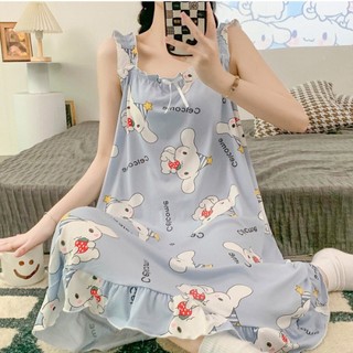 2024 Mới Nhỏ Tươi Sling Đầm Ngủ Cho Nữ Xuân Hè Gợi Cảm Mỏng Đầm Ngủ Phong Cách Công Chúa