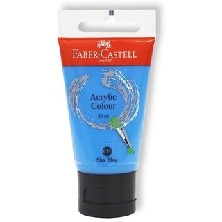 Tuýp màu vẽ acrylic 30ml skyblue Faber 183050