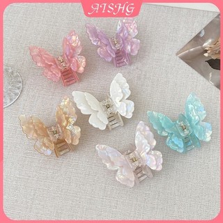 AISHG Acrylic Màu Bướm Kẹp Tóc Nữ Chuyển Đổi Lấy Kẹp Phụ Kiện Tóc Thời Trang