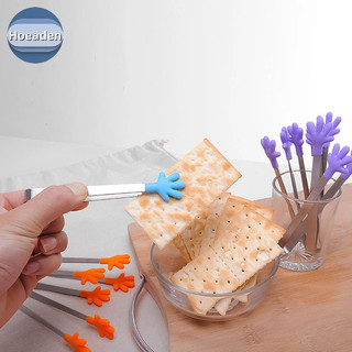 Hoeaden 1 Nhà Bếp Dễ Thương Silicone Kẹp Thực Phẩm Bánh Mì Thịt Nướng Kẹp Chịu Nhiệt Độ Cao Và Chống Bỏng Kẹp Silicon VN 
