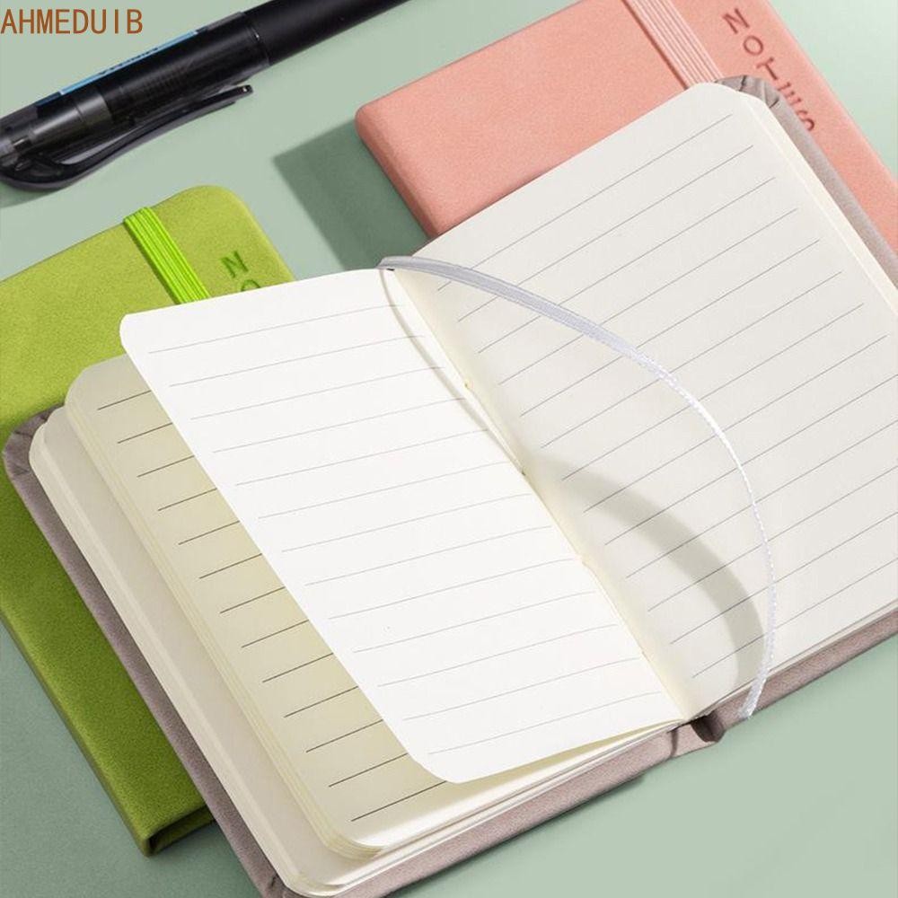 Ahmeduib a7 mini notebook, agenda organizer memo diary planner pocket notepad, simple diary notebook word book dày cung cấp văn phòng