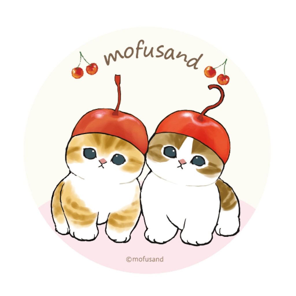Gourmandise mofusand Code Reel Case Cherry Cat MOFU-33C Direct From Japan
