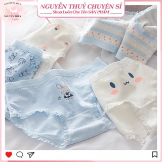 Combo 10 Quần Lót Nữ Cotton  HÀNG CAO CẤP  Quần Chip Nữ Cute Thỏ Con Xinh Yêu Ngang Eo 8015