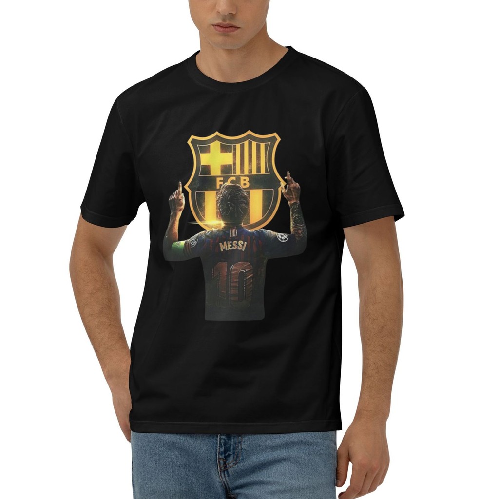 Lionel Messi Barcelona Logo Hip Hop Thiết kế Áo thun nam