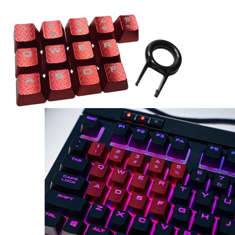 AMOOND 13 Chiếc Mũ Chìa Khóa Kết Cấu Chống Trượt Keycaps Cho Bàn Phím Cơ Hoàn Hảo Cho K70 RGBK70 K95