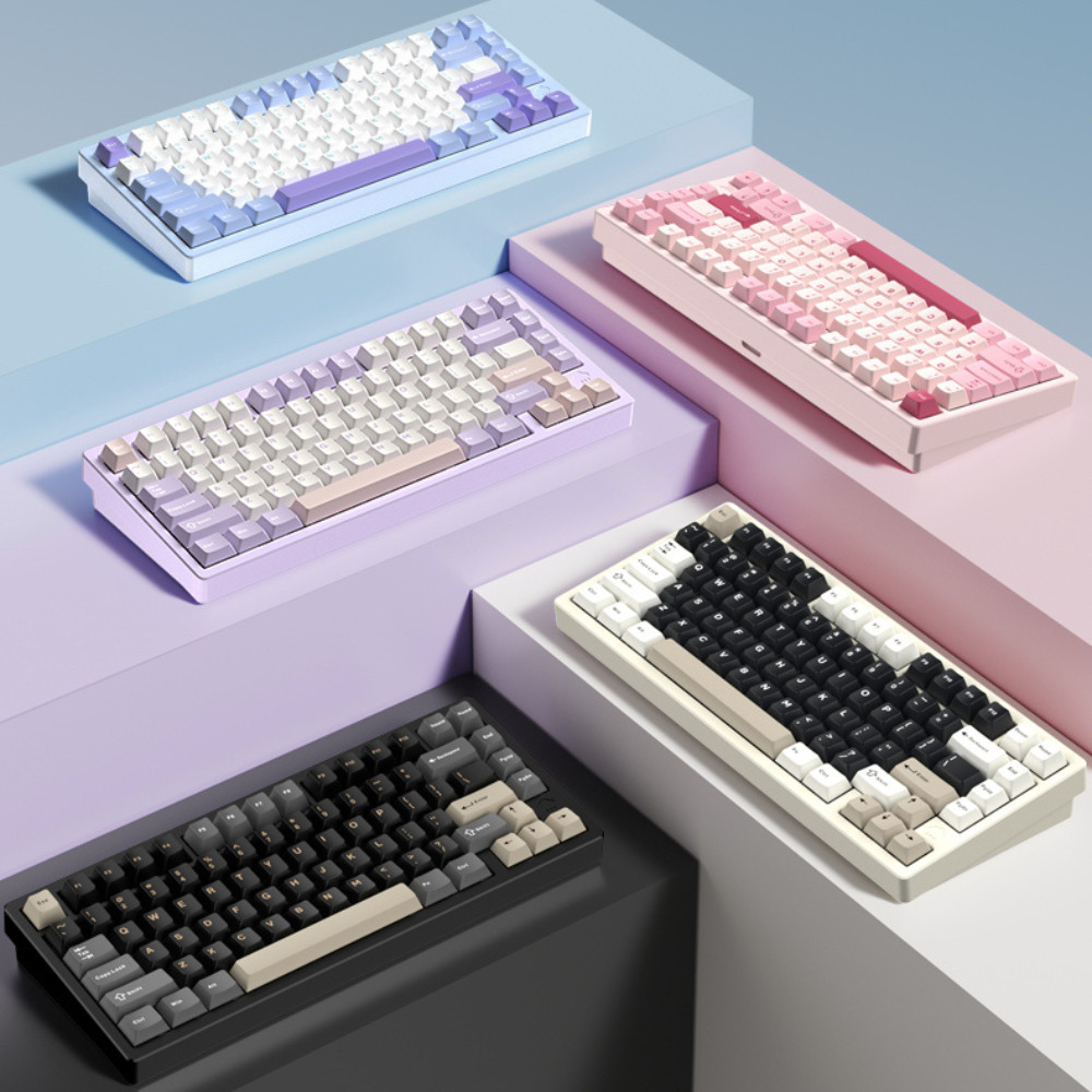 [Hàng Sẵn] Bàn phím cơ không dây Rainy75 | rainy 75 nhôm CNC, mạch xuôi, 3 modes, leg rgb , hostswap, keycap pbt | BigBuy360 - bigbuy360.vn