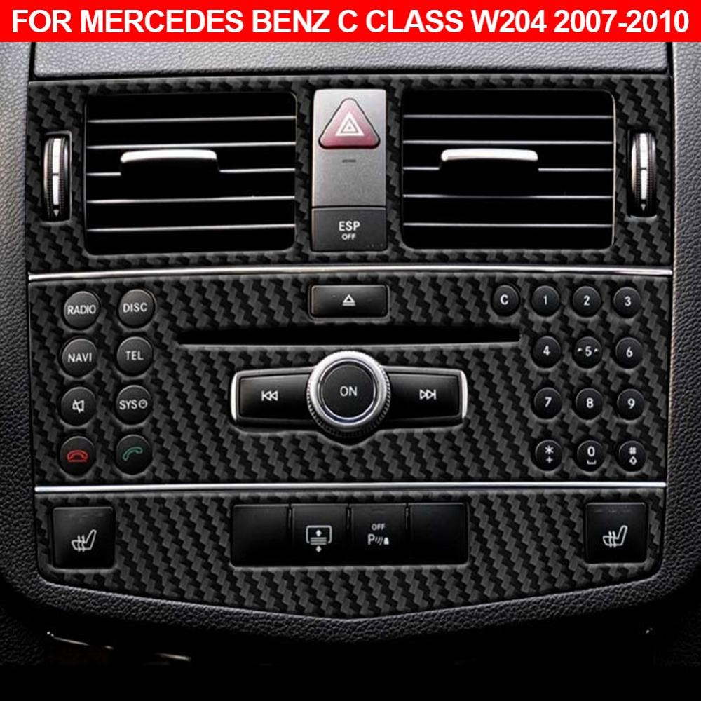 Mt 3 Cái / bộ Sợi Carbon Điều Khiển Trung Tâm Ô Tô