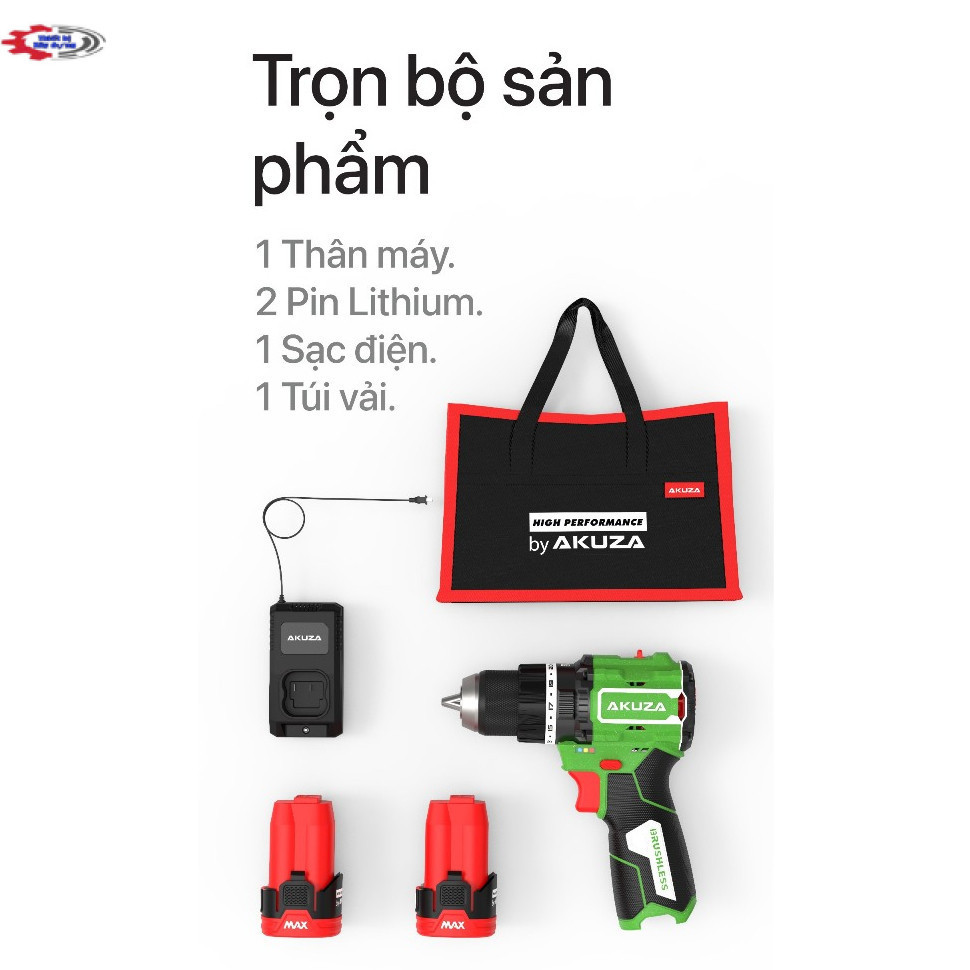 Máy khoan pin Akuza F1 ATC/Máy khoan pin WORKFIX WF-ID1613BL, Động cơ Không chổi than Thiết bị  XD