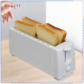Máy làm bánh mì điện bằng thép không gỉ Máy làm bánh quế 4 lát đa chức năng Vương quốc Anh Cài đặt có thể điều chỉnh Máy làm bánh mì cho bánh ngọt phồng