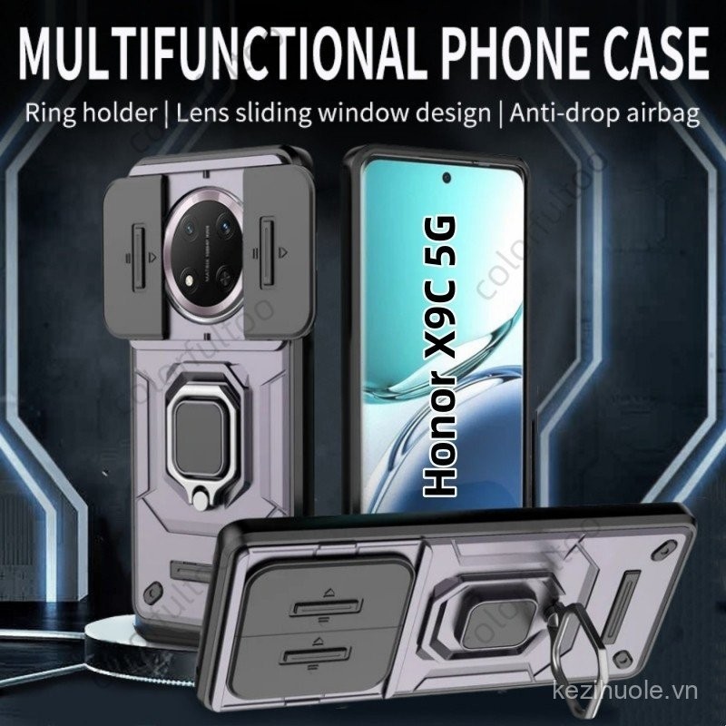 Ốp lưng chống sốc Honor X9C 2024 cho Honor X9C X9b X9a X 9C HonorX9C 5G, ốp bảo vệ camera trượt đẩy,