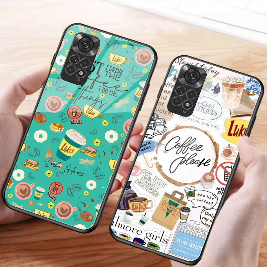 Ốp điện thoại kính cường lực Gilmore Girls 03 cho Xiaomi Redmi Note 13 pro plus 12 4G 11 10 5G 9