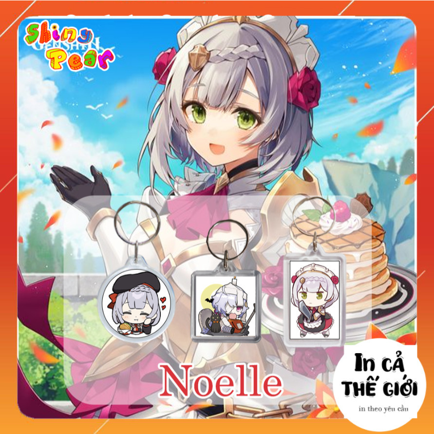 [Genshin Impact] - Móc chìa khóa | Móc khóa Noelle game Genshin Impact  làm quà tặng, trang trí
