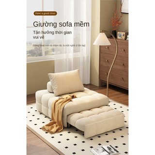 Phong cách nhật bản puff sofa giường kép căn hộ nhỏ sofa ban công phòng khách đa năng có thể thu vào giường sofa gấp đơn