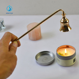 Amar Nến Dập tắt An toàn Bình chữa nến bằng kim loại Hình chuông Wick Cover Công cụ chống gỉ cho nến thơm Tùy chọn dài ngắn Thiết kế thanh lịch