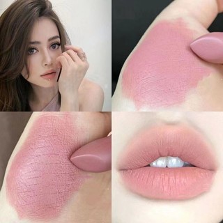 Châu Âu Mỹ Phong Cách Mờ Nhung Trà Sữa Ăn Màu Đất Đậm Màu Khỏa Thân Đậu Dán Màu Son Môi Niche Trơn Mặt Làm Trắng Da
