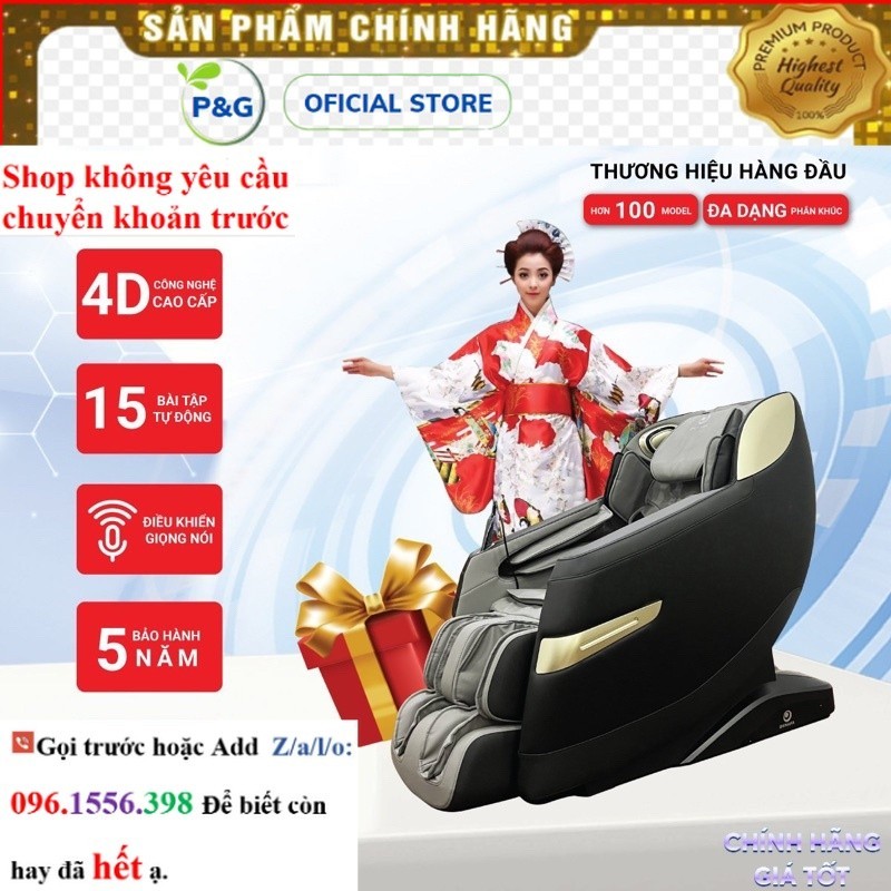 Hãng  Ghế massage toàn thân Okinawa OS-950 4D+, trị liệu , điều khiển giọg nói -