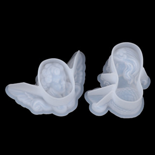 Henghome Thiên Thần / Nàng Tiên Cá Khuôn Xà Phòng Silicon DIY 3D Thạch Cao Nhựa Dính Dụng Cụ Làm Handmade Sô Cô La Đá Viên Khuôn Nướng Bánh TFG
