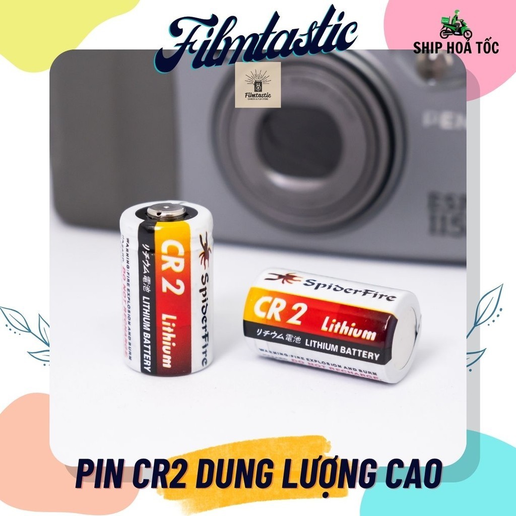 Pin CR2 SpiderFire 3V dung lượng cao (3V 800mAh)