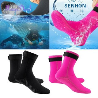 Tất lặn cao su tổng hợp MagiDeal, tất 3mm, tất lặn có dây đeo điều chỉnh cho bơi lội đi biển thể thao