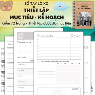 🌈 Sổ tay Thiết lập Mục tiêu - Kế hoạch - Goal Planner - Sổ tay kế hoạch cuộc đời, phát triển bản thân