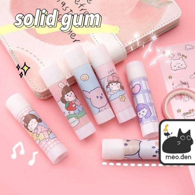 Hồ dán khô họa tiết hoạt hình dễ thương - Văn phòng phẩm Haku