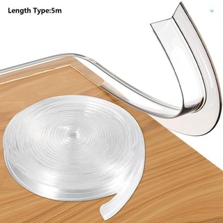Clear Table Corner Guards Baby Proofing Corner Protector Soft Silicone Furniture Edge Bumper Strip 5m